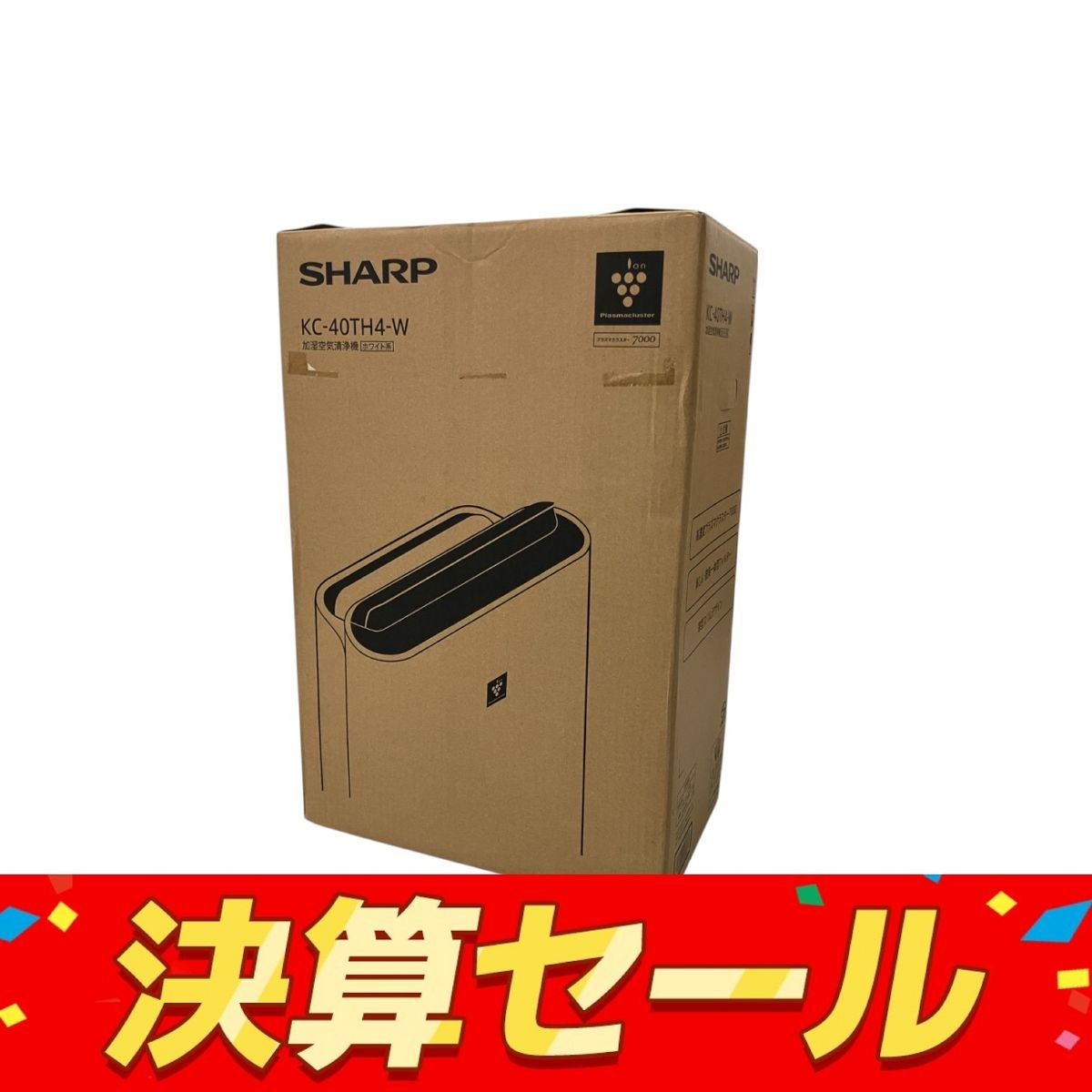 SHARP シャープ KC-40TH4-W 加湿空気清浄機 ホワイト プラズマクラスター 7000 シャープ 家電 B10153994