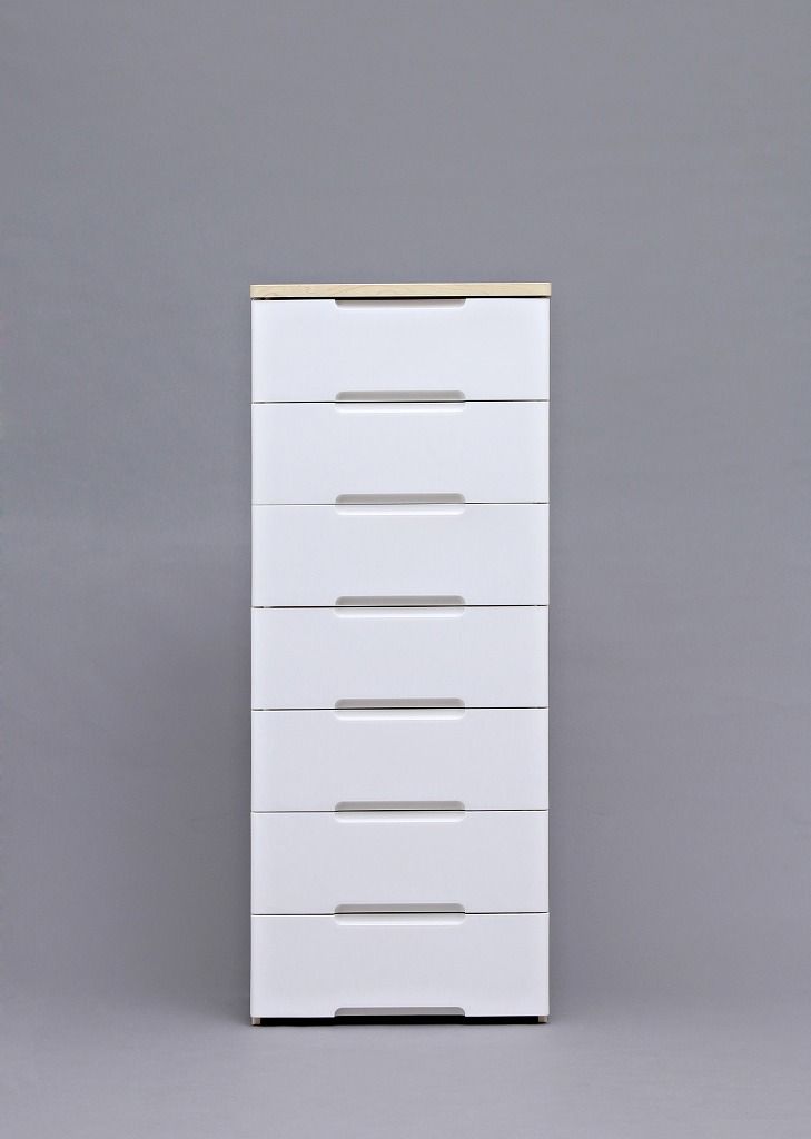 アイリスオーヤマ チェスト ラクラク引出し 木天板 7段 幅56×奥行41.5×高さ138cm HG-557 IRIS OHYAMA