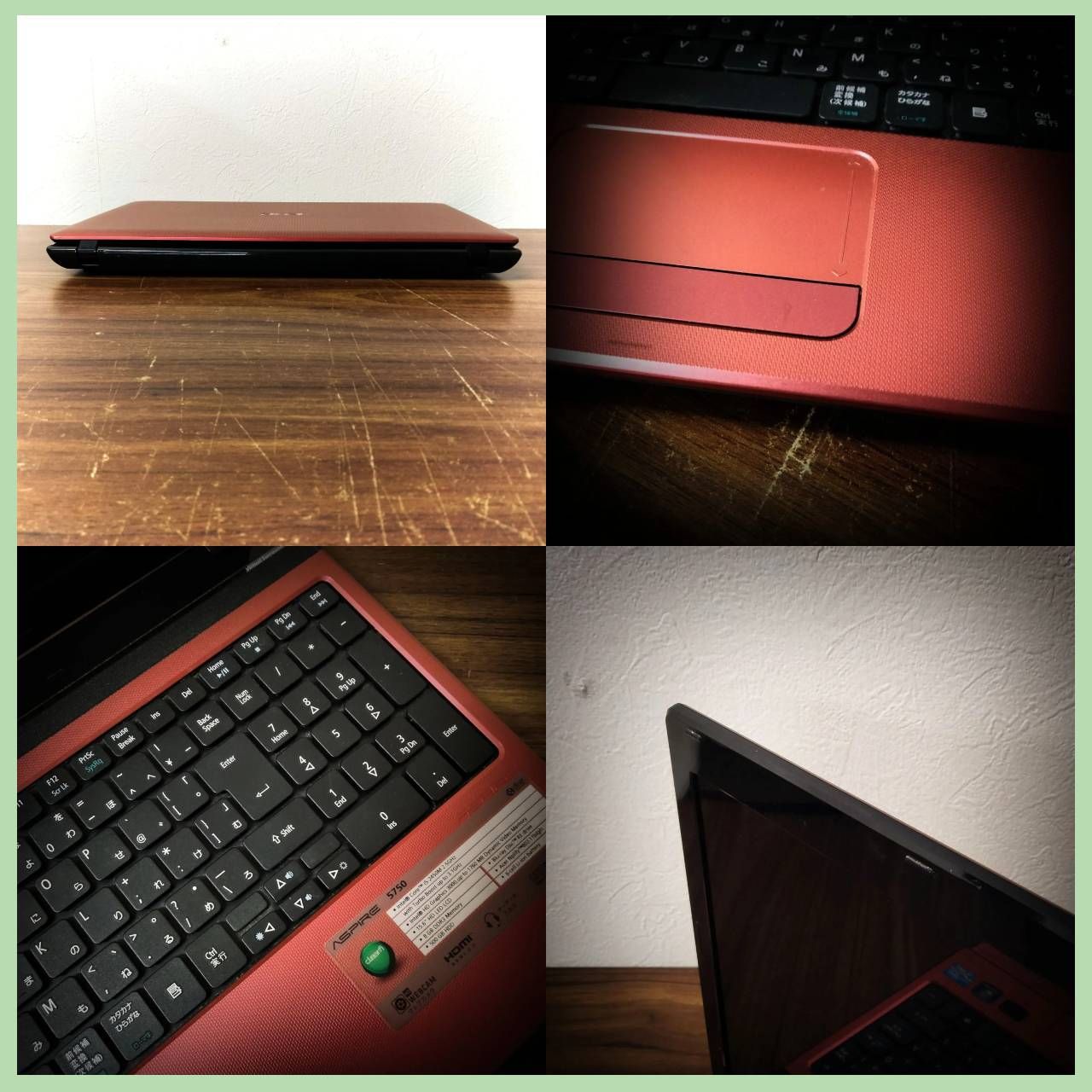 N-5425] ジャンク品 ノートPC acer ASPIRE 5750 15.6