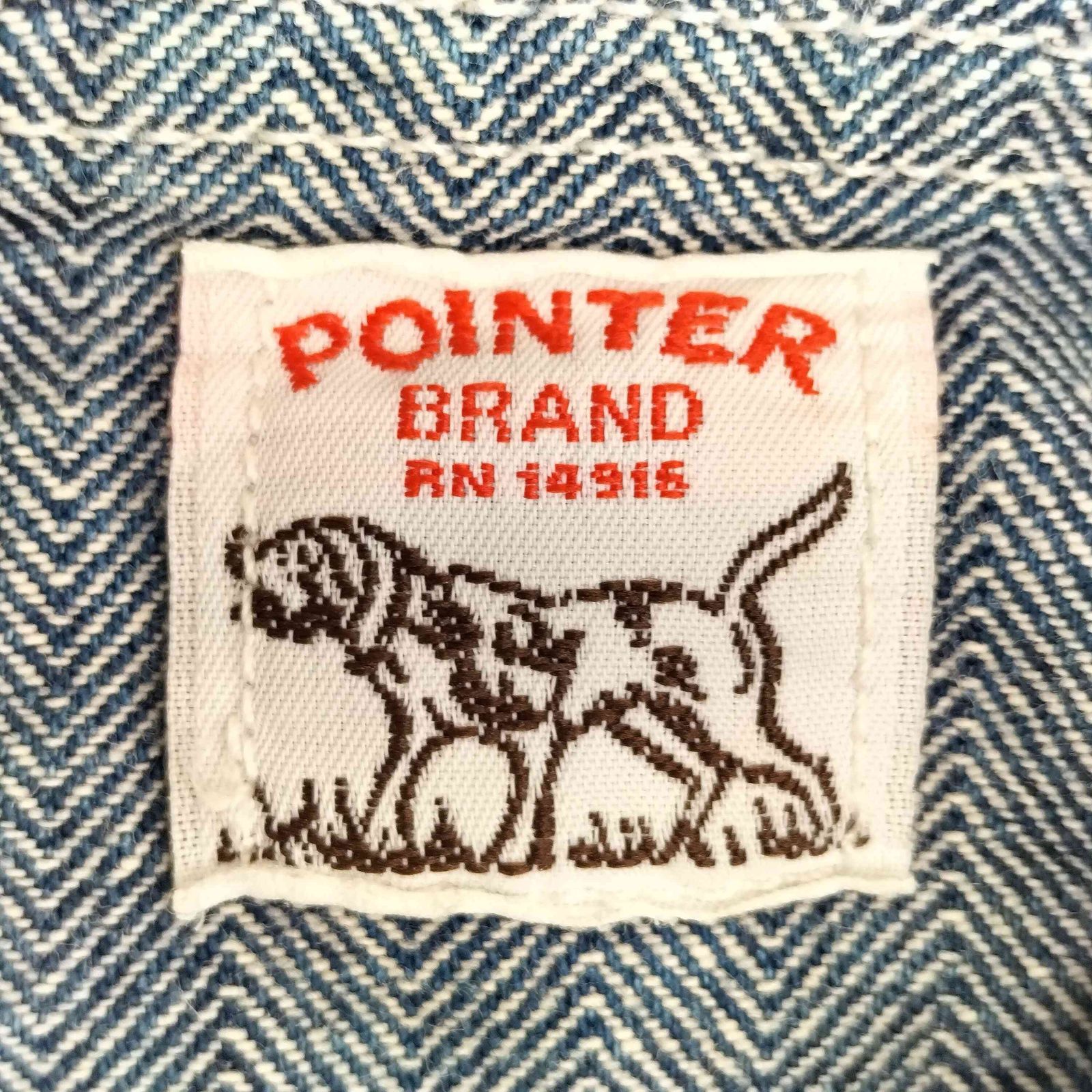 ポインター POINTER USA製 ヘリンボーン ペインターパンツ メンズ W34