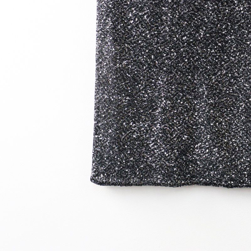 未使用 AP STUDIO ブリリアントスカート 38 シルバー スパンコール 未使用 AP STUDIO ブリリアントスカート 38 シルバー スパンコール 未