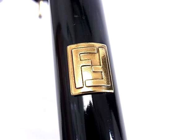 FENDI フェンディ 長傘 ズッカ - ネイビー×ブラウン レディース