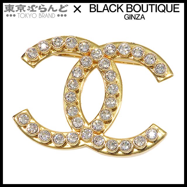シャネル CHANEL ブローチ ゴールド メタル GP ラインストーン ココマーク L23C ブローチ レディース 241001026530