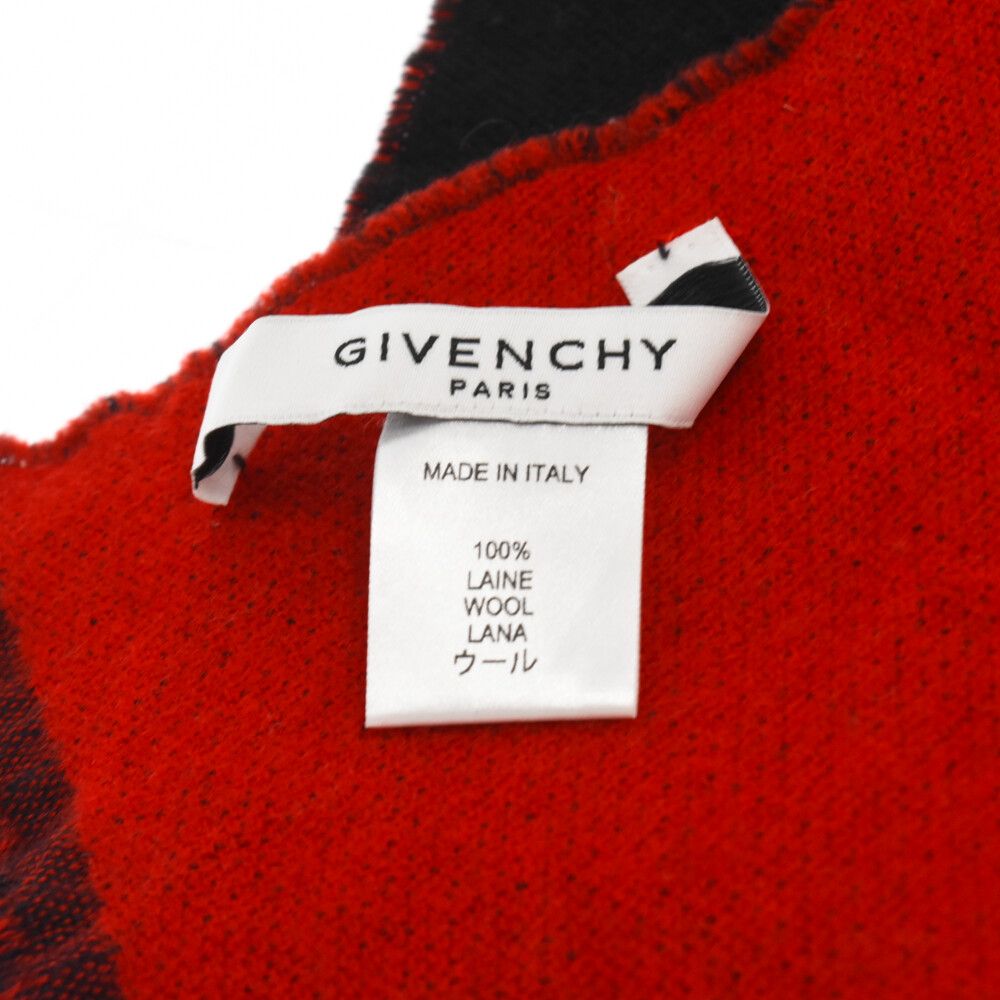 GIVENCHY 新品未使用 マフラー ウール GIVENCHY - 本物 ジバンシィ GIVENCHY ウール 大判 ストール