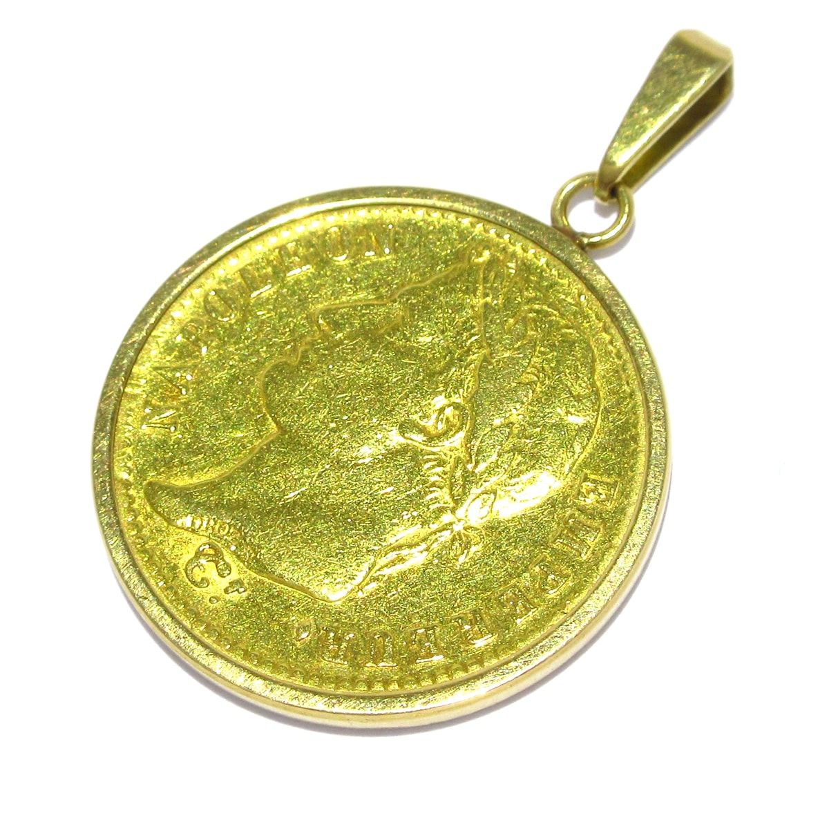 K21.6YG K18 ネックレストップ ダイヤモンド ルビー インディアンヘッドイーグル10ドル金貨 コイン 1926年 22.7g