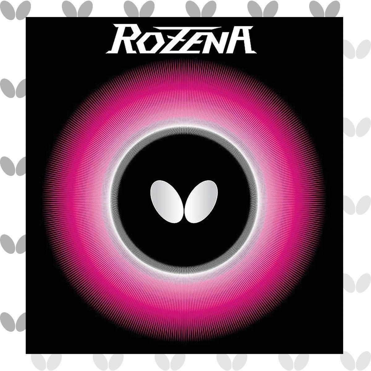 Color:レッド_Size:中_PatternName:単品 バタフライ(Butterfly) 卓球用裏ラバー ロゼナ 06020 レッド 中