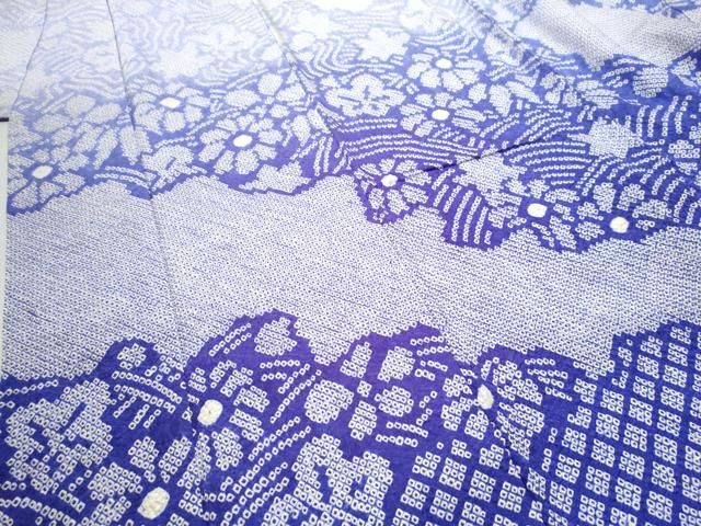 平和屋着物○豪華振袖 総絞り 舞花文 暈し染め 正絹 逸品 CAAS7575yc