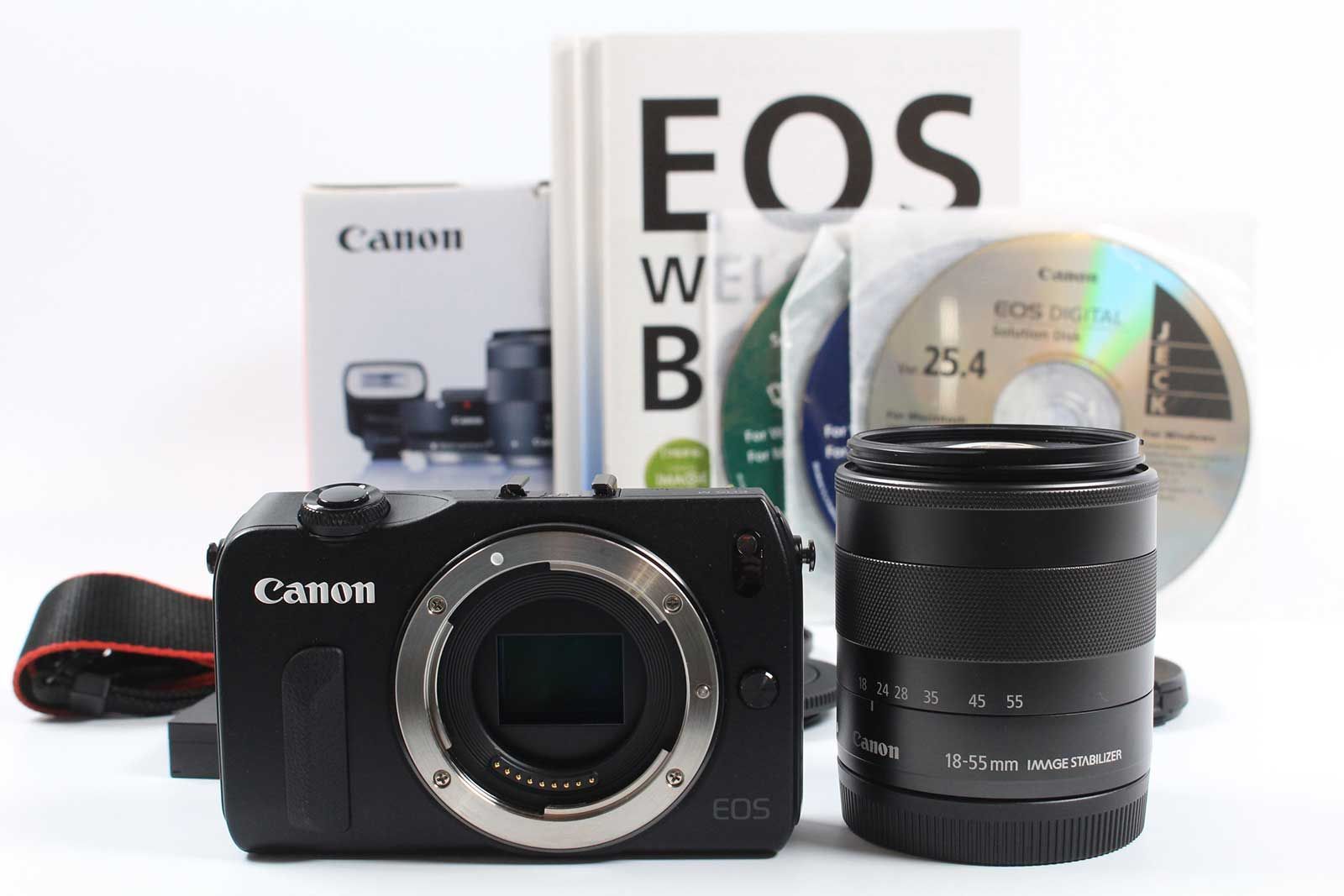 キャノン Canon EOS M Mirrorless Digital Camera Black 18-55mm