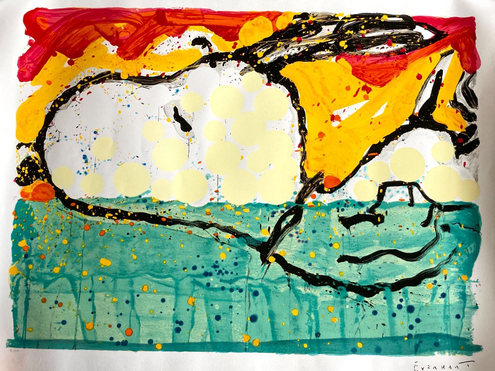 500 トムエバハート Bora Bora Boogie Oogie リトグラフ Tom Everhart スヌーピー ピーナッツ 認定書有り サイン有り