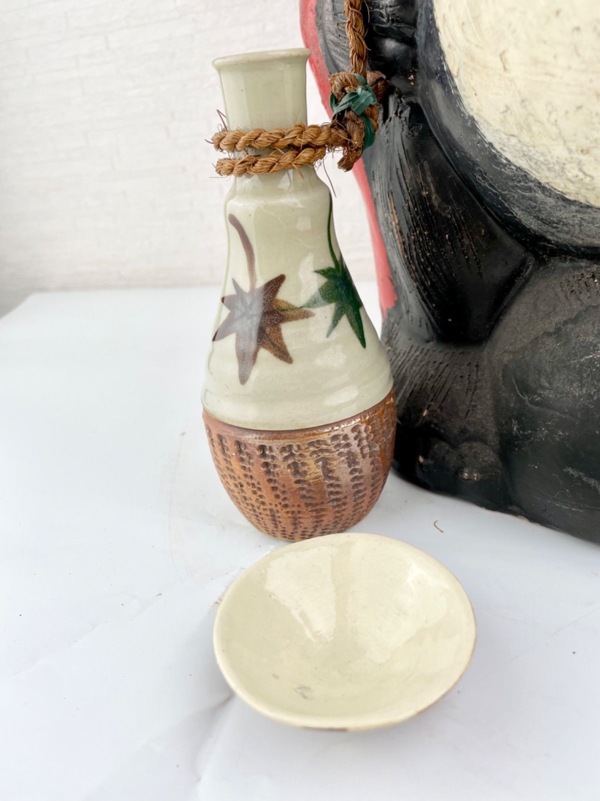 笠間焼 陶器 壺 置物 - 陶芸