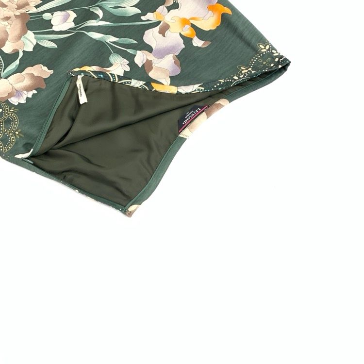 レオナールスカート LEONARD レオナール スカート シルク・ウール グリーン 70 0342103