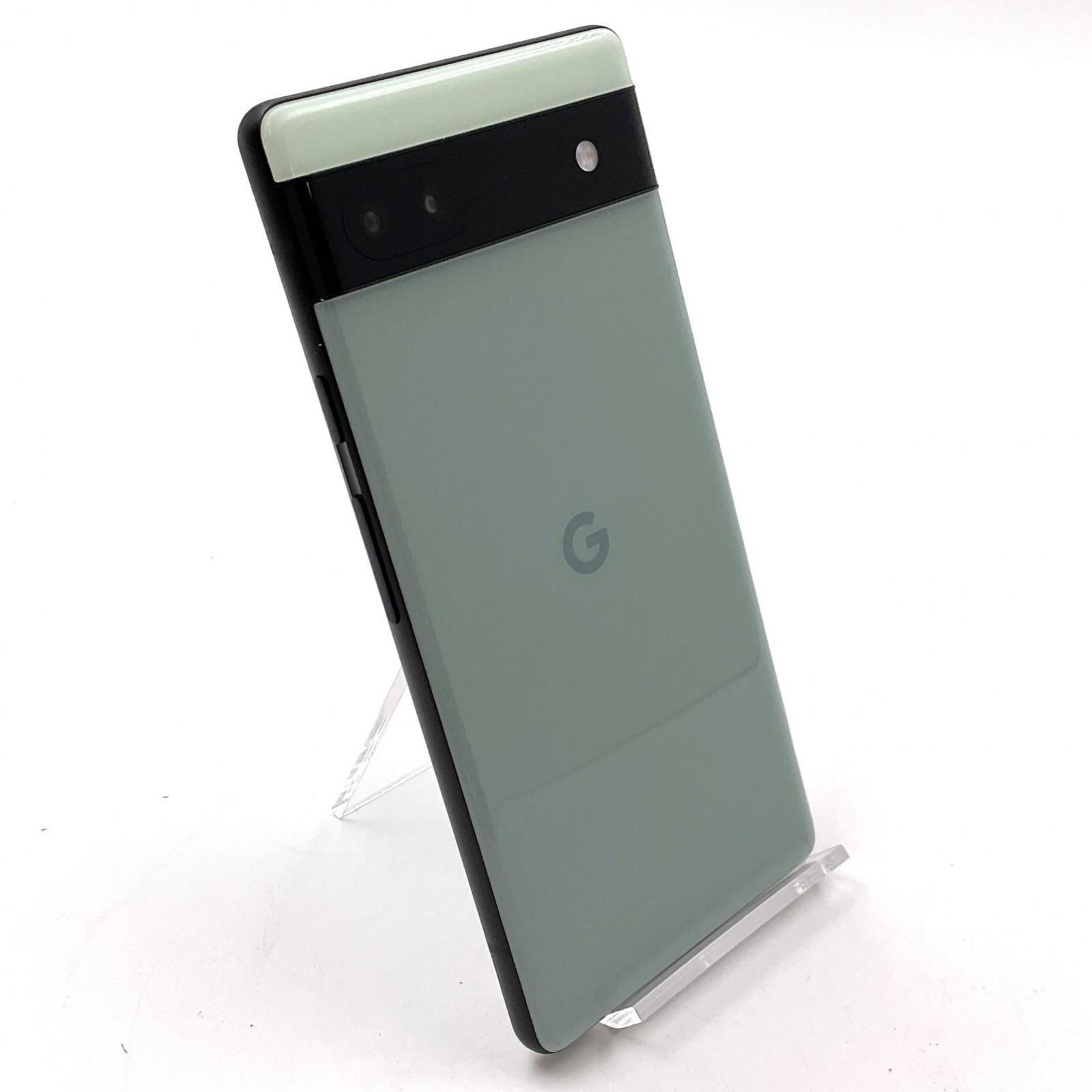 Google Pixel 6a 128GB Sage au GB17L 白ロム 動作 済 全額返金保証 最速発送