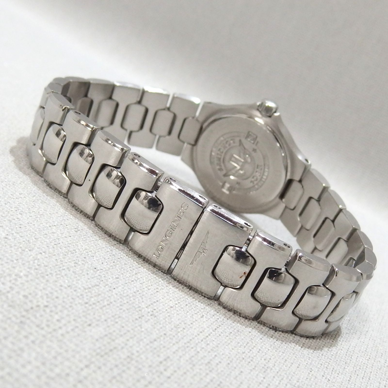 ☆LONGINES CONQUEST L1.130.4 ネイビーダイヤル クォーツ 腕時計 
