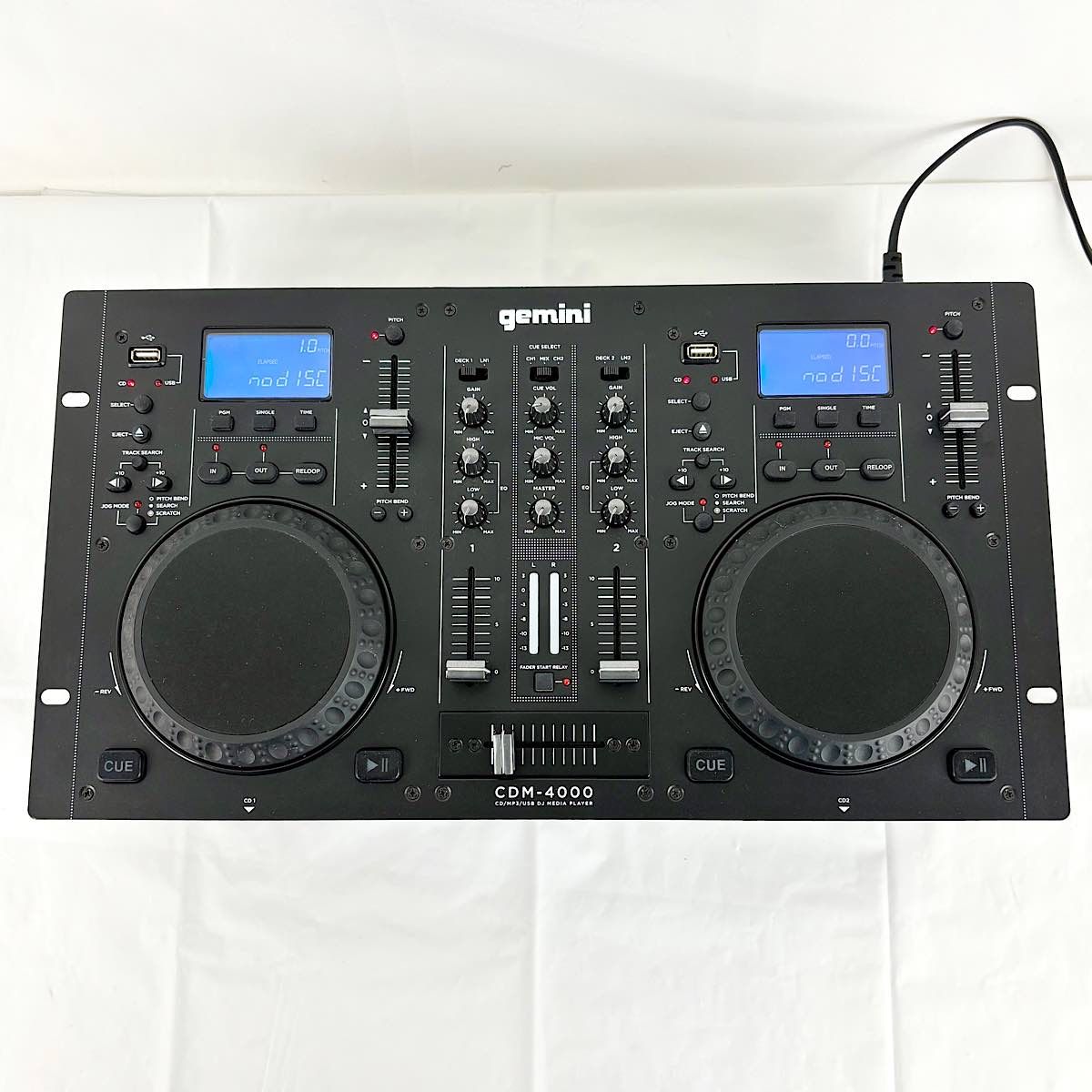 『ジャンク品』 GEMINI ジェミナイ オールインワンCDJコンソール　本体のみ CDM-4000 DJ機器