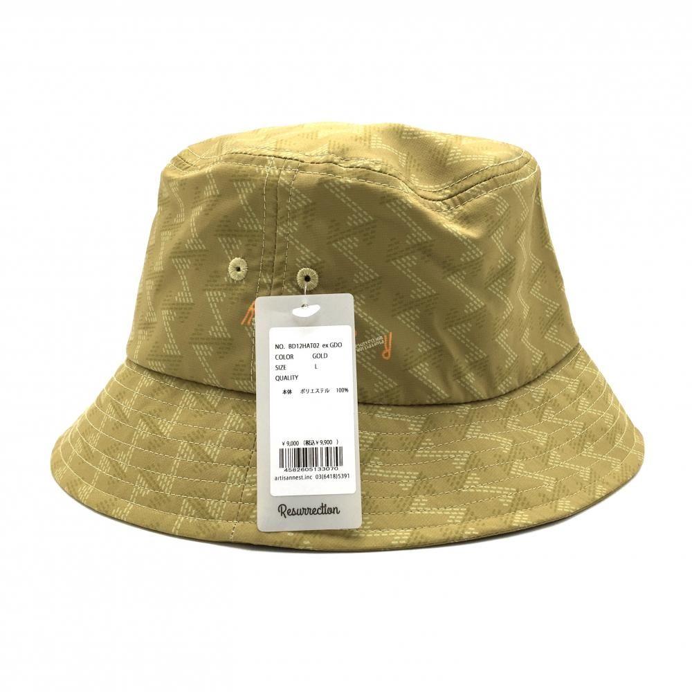 レザレクション ハット カーキ系 総柄 L ゴルフウェア Resurrection