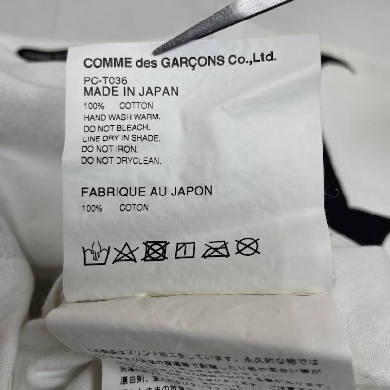 COMME des GARCONS HommePlus コムデギャルソンオムプリュス Tシャツ 半袖 ロングシャツ 半袖 Tシャツ コットン ロゴ プリント PC-T036 AD2018