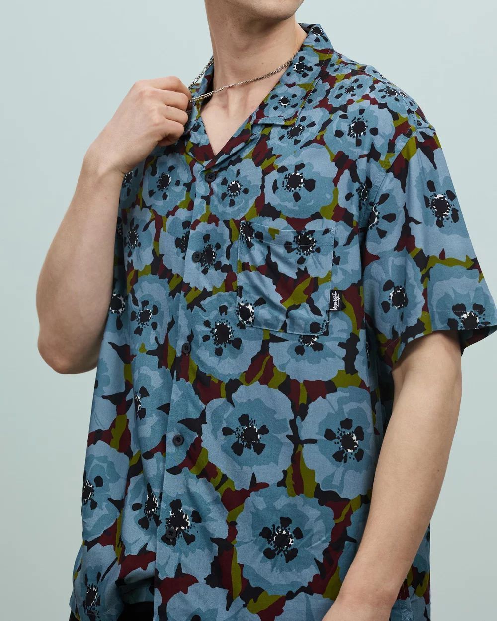 [STUSSY] POPPY SHORT SLEEVE SHIRT シャツ ステューシー STUSSY POPPY SHORT SLEEVE SHIRT シャツ ステューシー - メルカリ