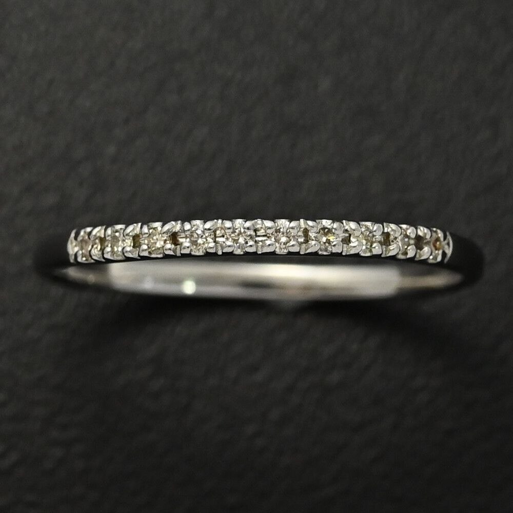 特価 pt900 計0.7ct 天然ダイヤモンドハーフエタニティリング Pt900 0.7ct 天然 ダイヤモンド ハーフ エタニティ リング