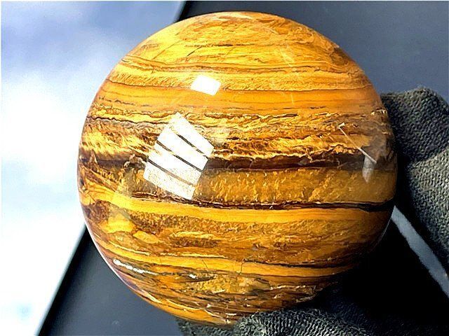 AAA級【金運UP】★天然タイガーアイ丸玉B83A1/107A01A ☆AAA級【金運UP】☆天然タイガーアイ丸玉B86A1/43A14B - メルカリ