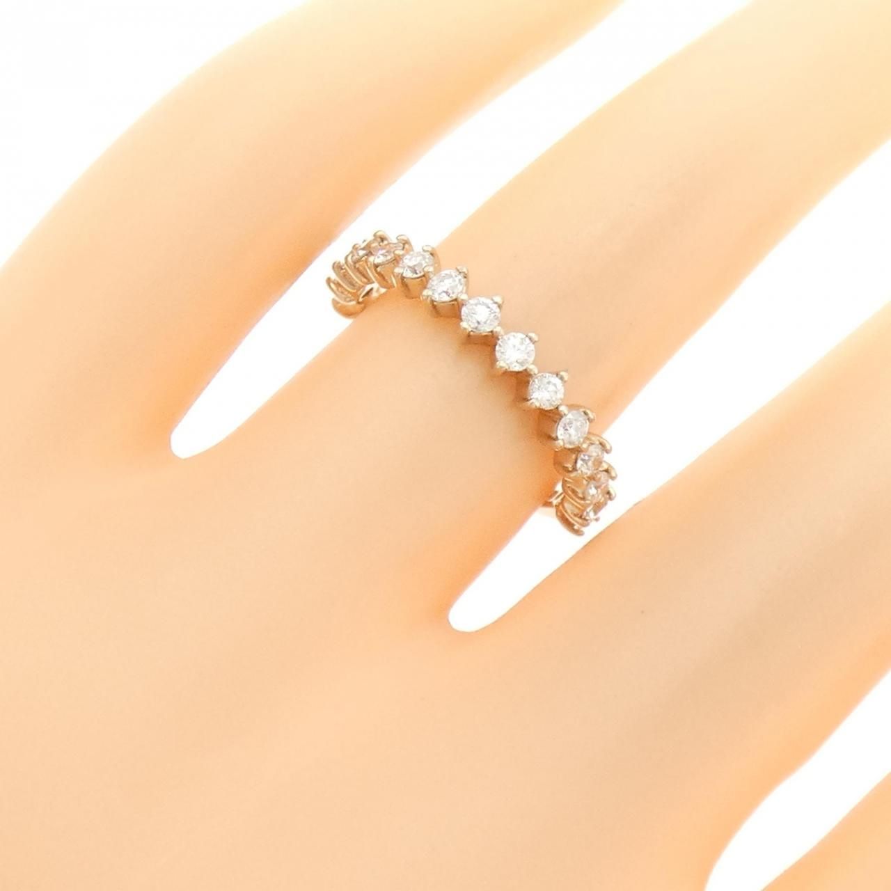 12 ファッション PT900/K18YG ダイヤモンド リング 0.50CT Pt900/K18