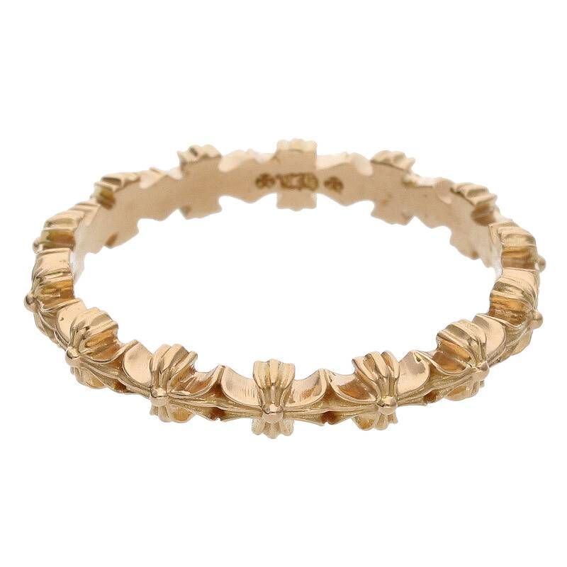 クロムハーツ 22K TINY E CH PLS BAND/タイニーECHプラスバンドリング