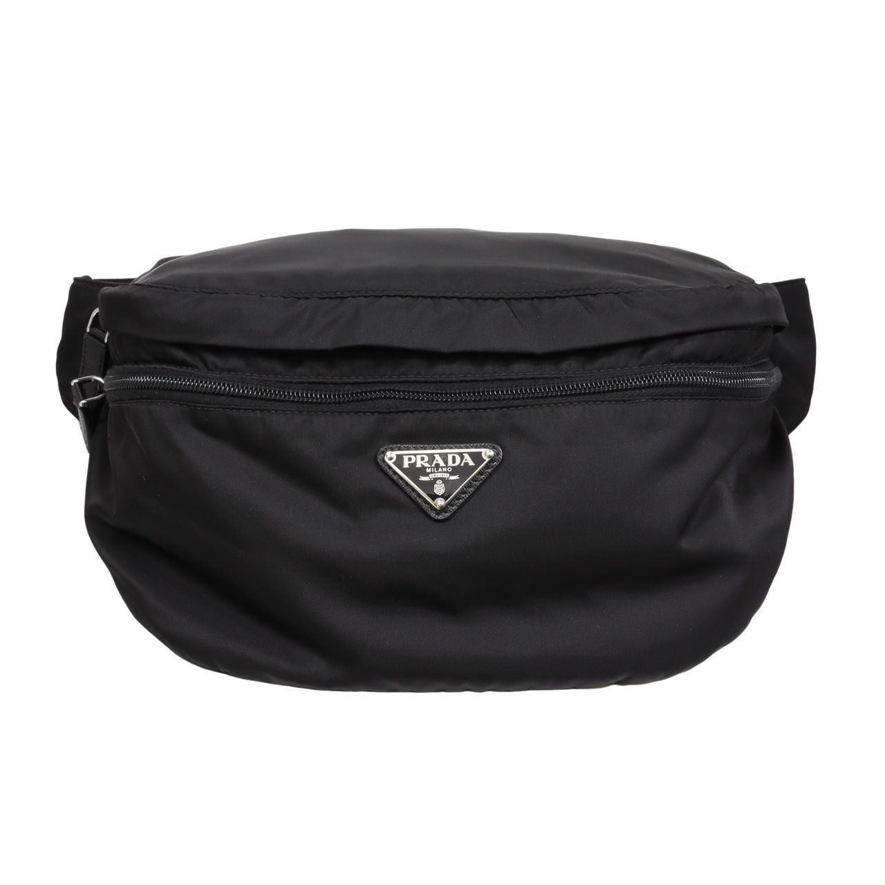 PRADA プラダ　RE-NYLON ボディバック Re-Nylon ボディバッグ ウエストバッグ ナイロン レザー ブラック