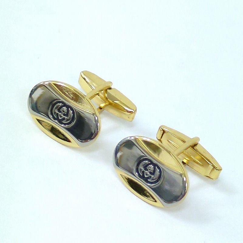 専用　様)GUCCI グッチ　カフスボタン　ネクタイピン　新品未使用 M11/051 GUCCI グッチ ネクタイピン カフスボタン 3点セット - メルカリ