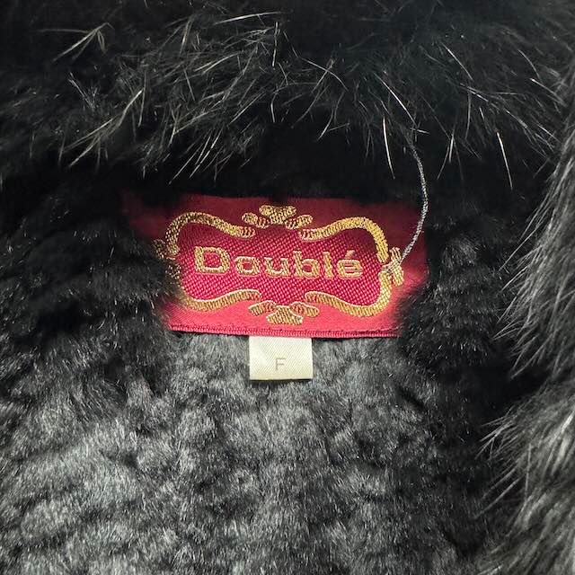 美品　ポンチョ　ケープ　毛皮　リアルファー　ラビット　ブラウン 美品 ポンチョ ケープ 毛皮 リアルファー ラビット ブラウン