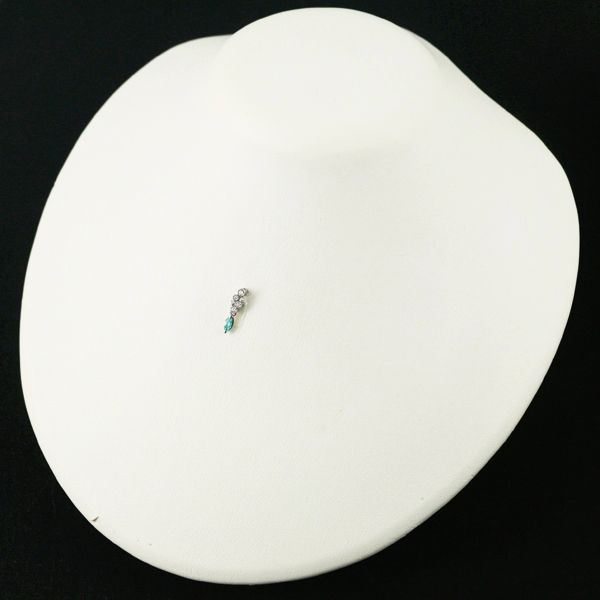 パライバトルマリン 0.12ct ダイヤ ダイヤモンド 0.07ct