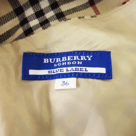 バーバリーブルーレーベル BURBERRY BLUE LABEL ワンピース ひざ丈 V
