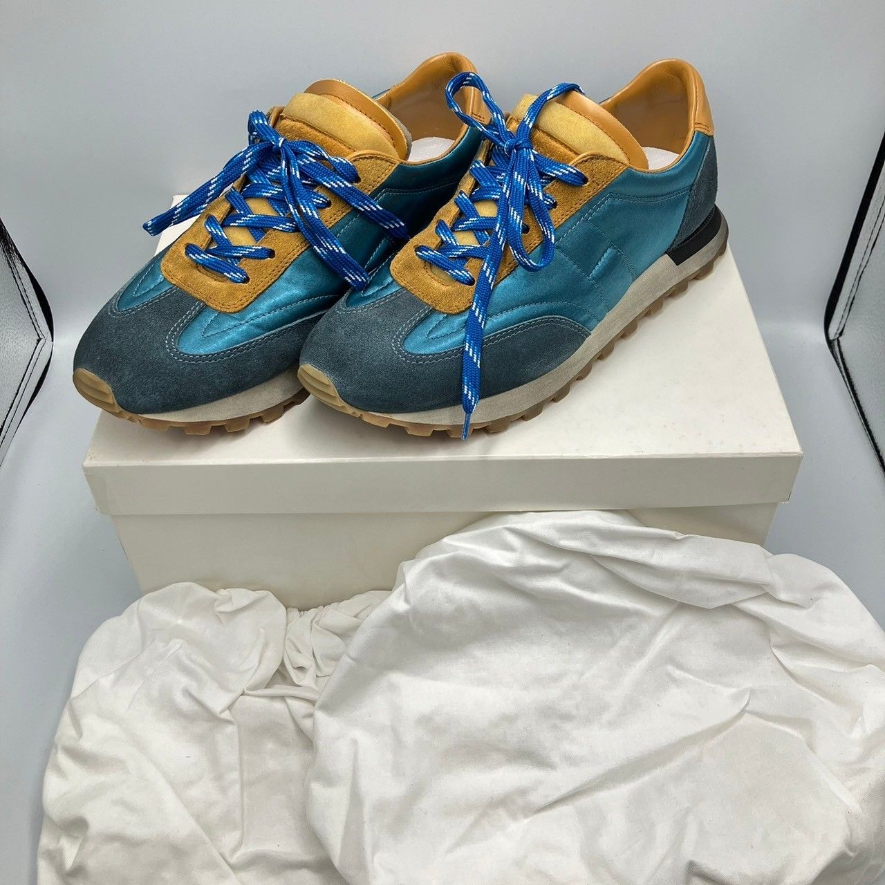 〇　Maison Margiela 22 メゾンマルタンマルジェラ Running Trainers スニーカー S57WS0255　サイズ41（約25.5ｃｍ）ブルー