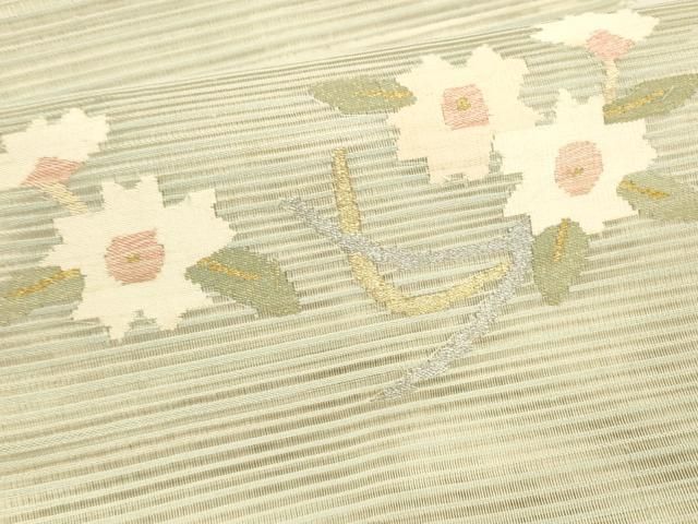 八寸名古屋帯 草花文