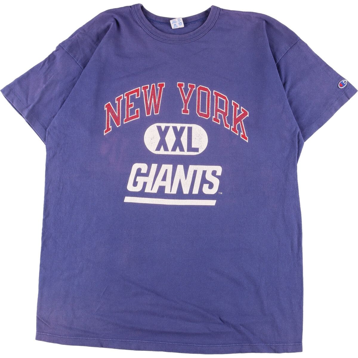 古着 80年代 チャンピオン Champion トリコタグ NFL NEW YORK GIANTS ニューヨークジャイアンツ スポーツプリントTシャツ  USA製/eaa331281