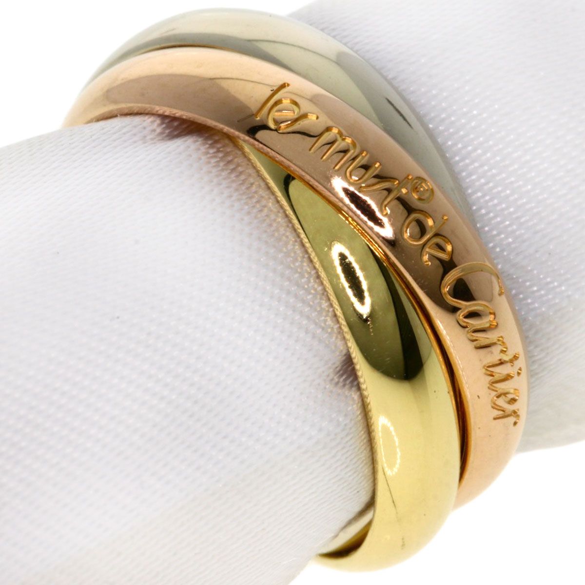 Cartier カルティエ リング K18WG 51 4801025F0024 CARTIER カルティエ トリニティ #51 リング・指輪 K18YG K18PG
