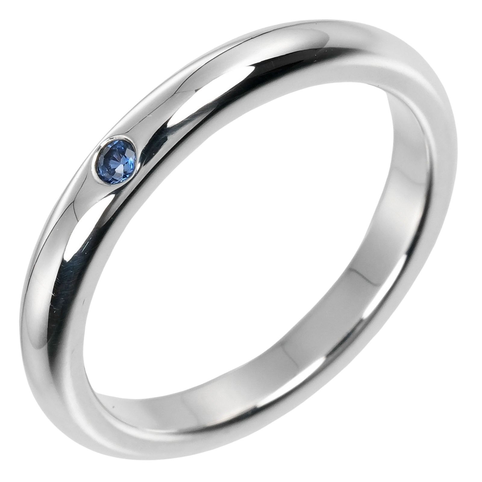 grandmamanティファニー TIFF スタッキングバンド サファイア TIFFANY&Co.】ティファニー スタッキングバンド シルバー925