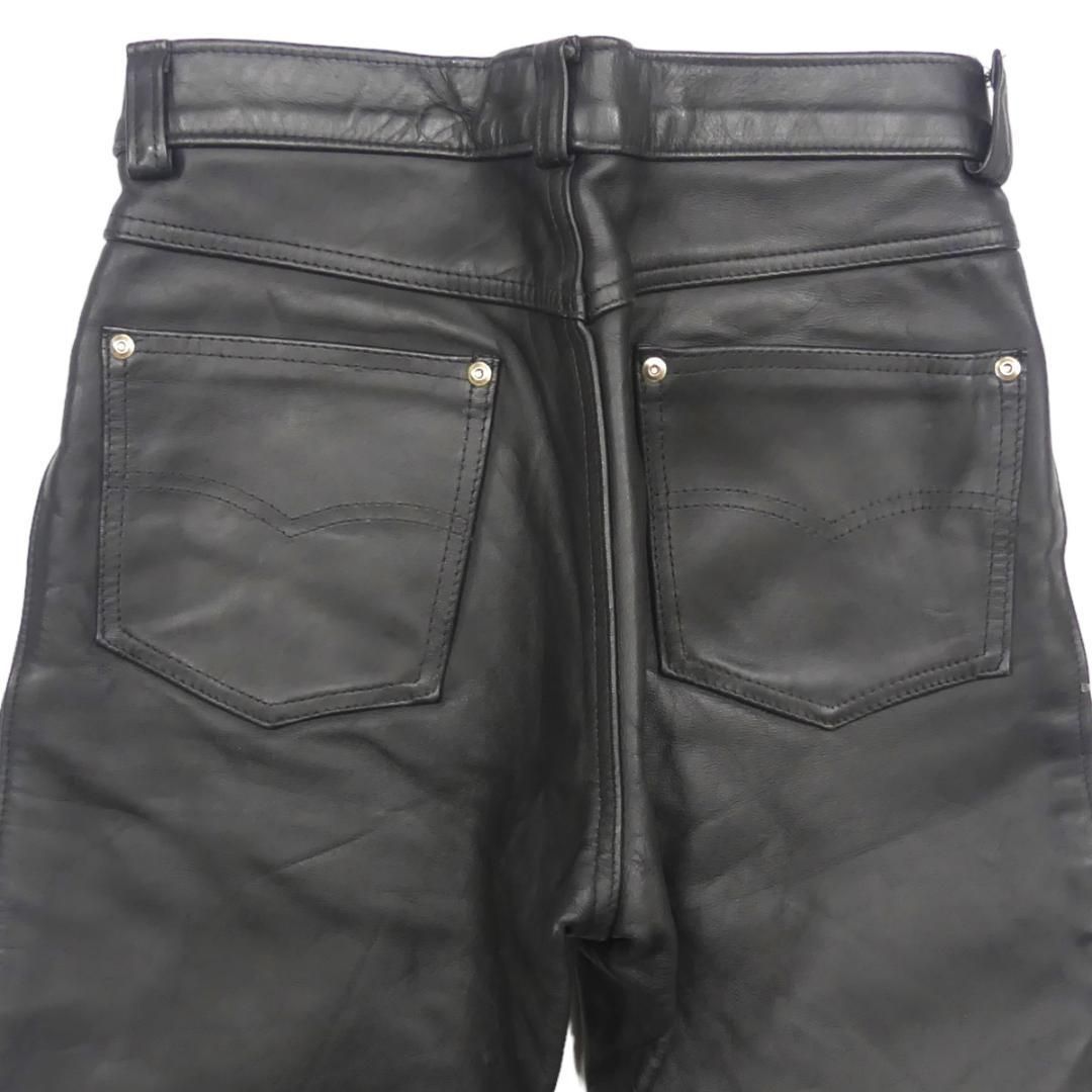 アメリカ製 レザーパンツ 本革 Schott ショット W30 黒 HH8942