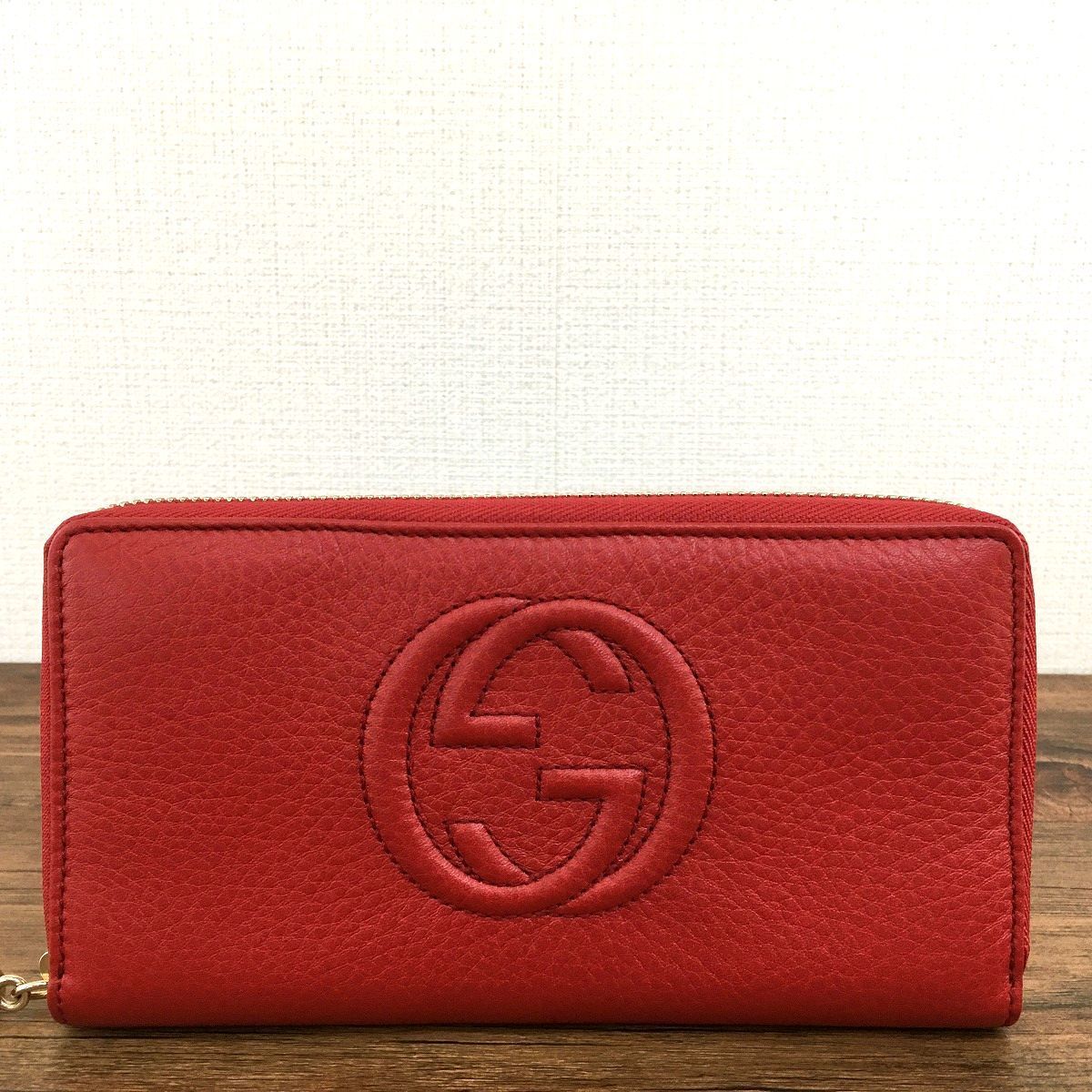 未使用品 GUCCI ジップウォレット 308004 レッド 195 | fpfs.com.py