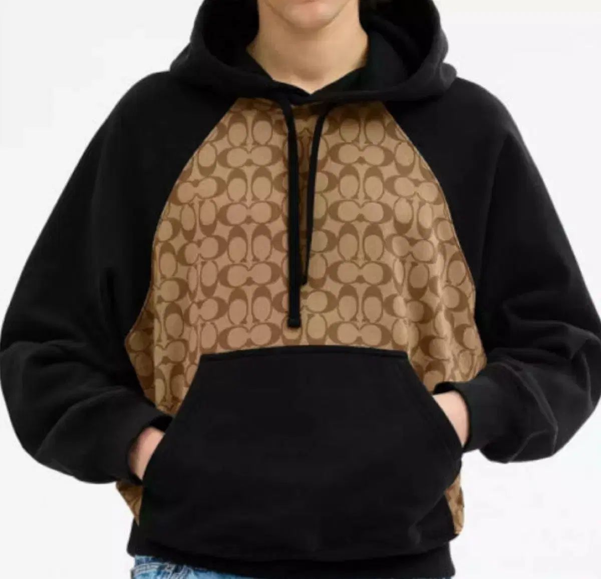 美品 COACH コーチ パーカー シグネチャー M カーキ COACH(コーチ) シグネチャー パーカー (カーキ色) - メルカリ