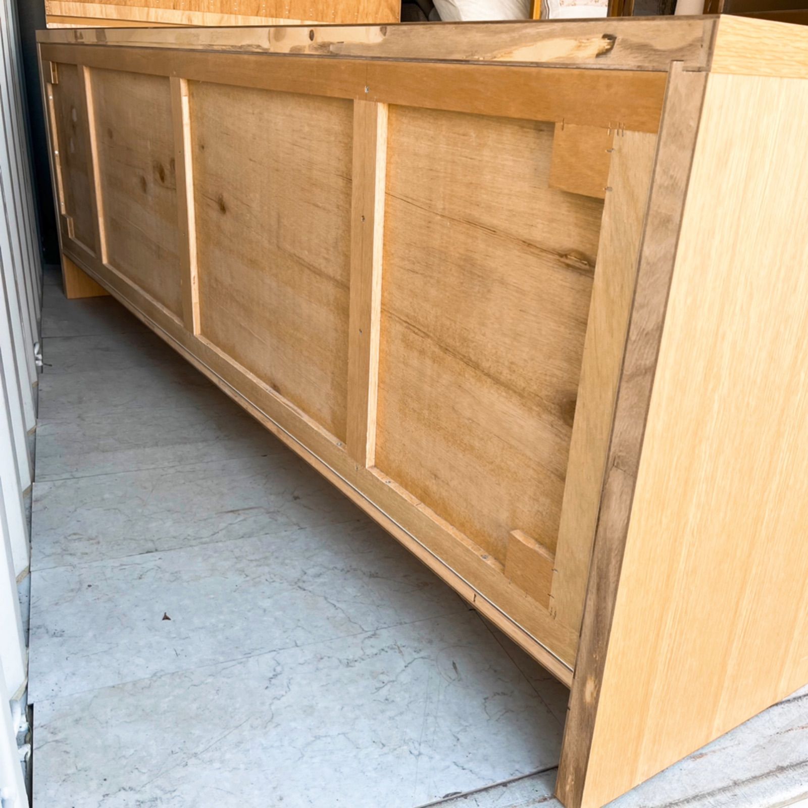 取付無料！アルフレックス特注品 天然木北欧モダン収納ローチェスト