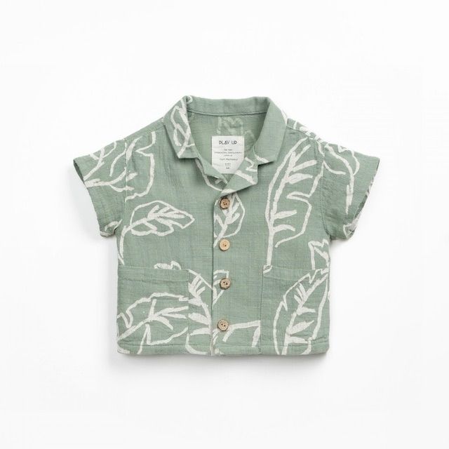PLAY UP | Organic Cotton Shirt with Leaf Print SS25