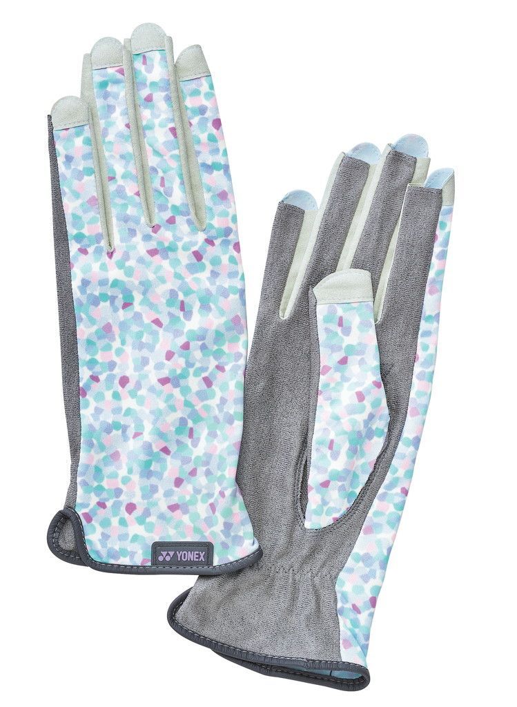 ヨネックス テニスグローブ手の平穴無し ﾗｲﾄﾌﾞﾙｰ M