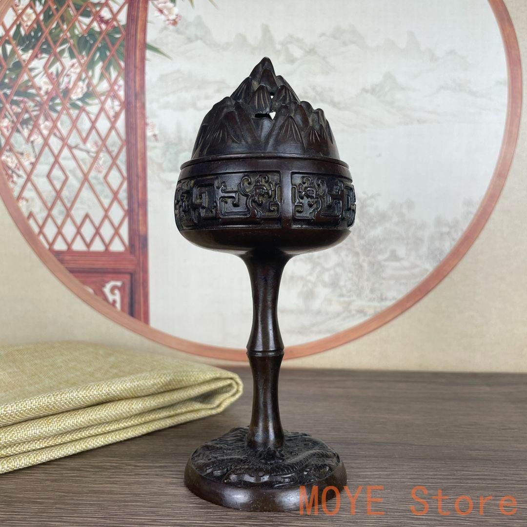 銅製 香炉 盤竜博山炉 茶道具 香道具 装飾品 工芸品 置物 銅製 香炉 盤竜博山炉 茶道具 香道具 装飾品 工芸品 置物zw0829 - メルカリ