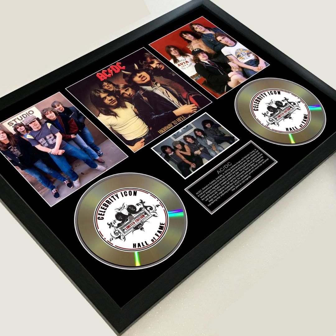 AC DC セレブリティー アイコンフレーム ロックバンド 証明書付き-1