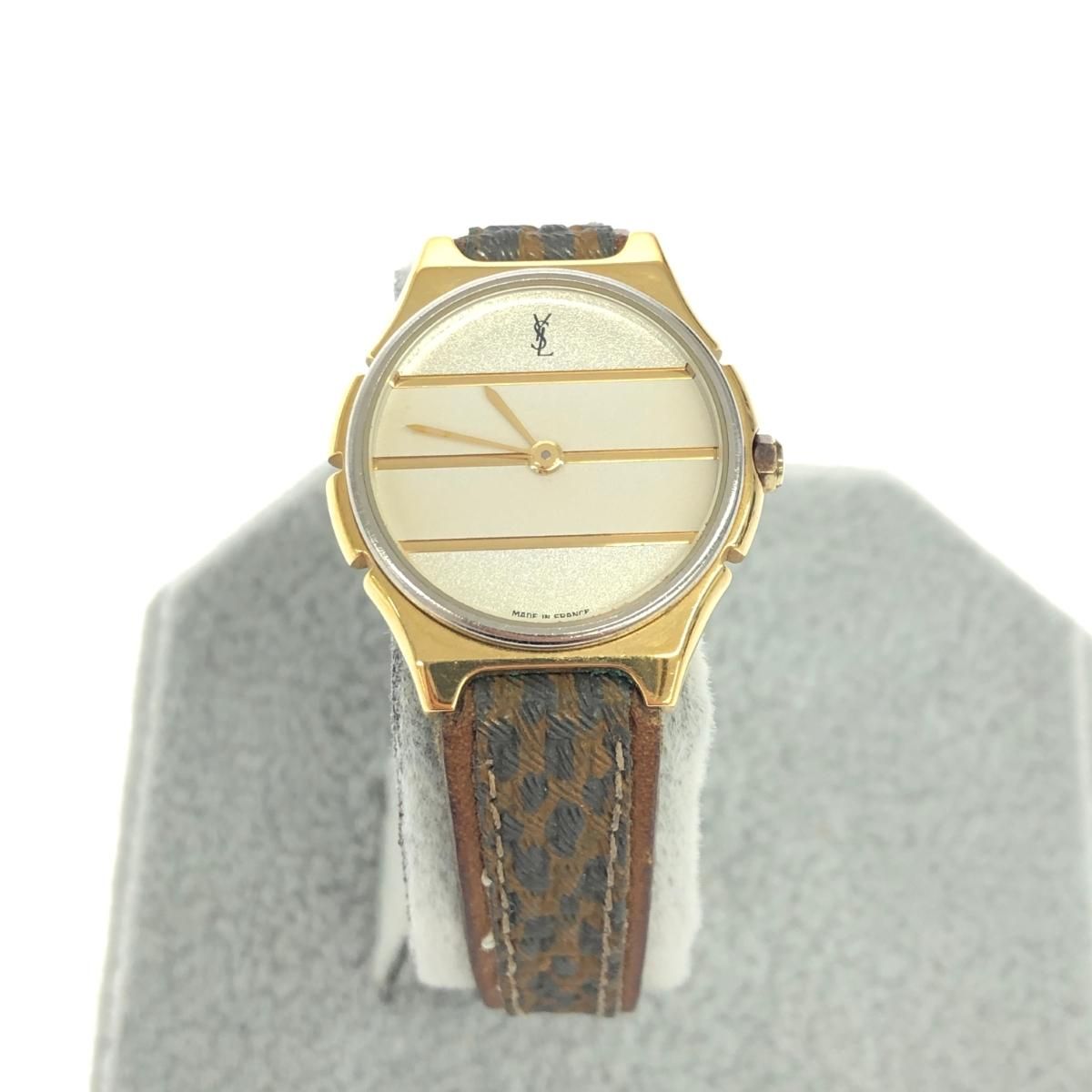 サンローラン ヴィンテージ 時計 ブラウゴールド 4-796021 YSL 09dc198f69d0c584d2fd93f8c96319
