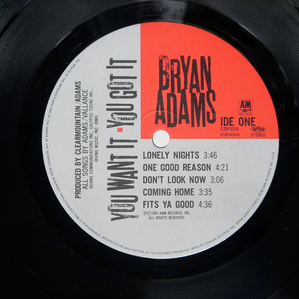 ブライアン・アダムス レコード 4枚セット ブライアン・アダムス Bryan Adams レックレス LPレコード(帯付