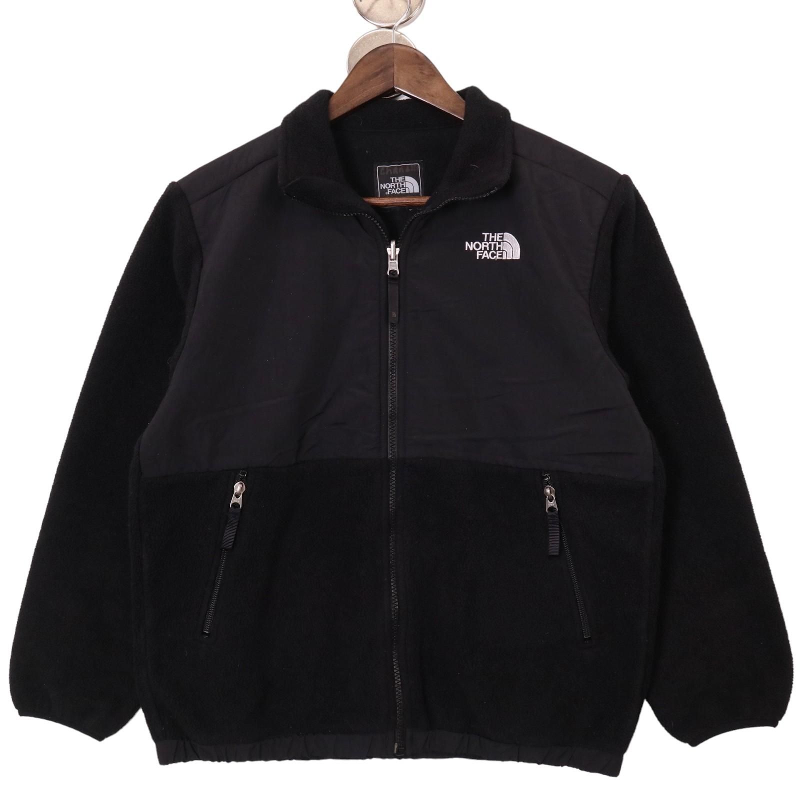 THE NORTH FACE ノースフェイス Denali デナリ フリースジャケット アウトドア ブラック (キッズ S相当) 中古 古着 A1208