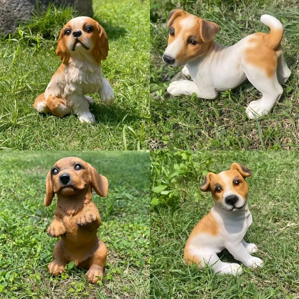 リアル 犬 ジャックラッセルテリア 置物 15.5cm かわいい 樹脂 動物像