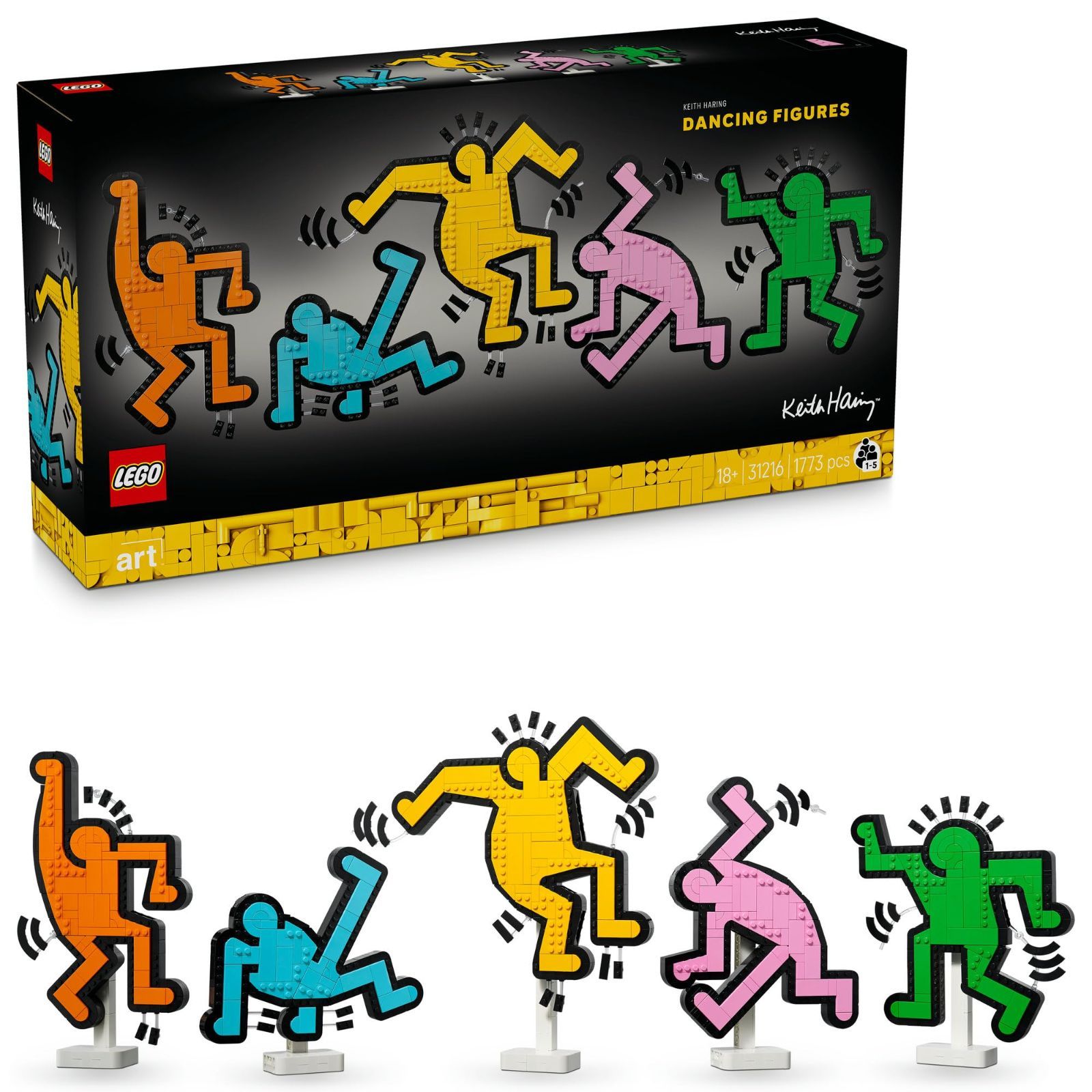 商品 誕生日 プレゼント 玩具 ブロック おもちゃ 男性 踊るフィギュア 女性 ? 絵画 Haring アート Keith インテリア レゴアート オシャレ レゴ LEGO 31216