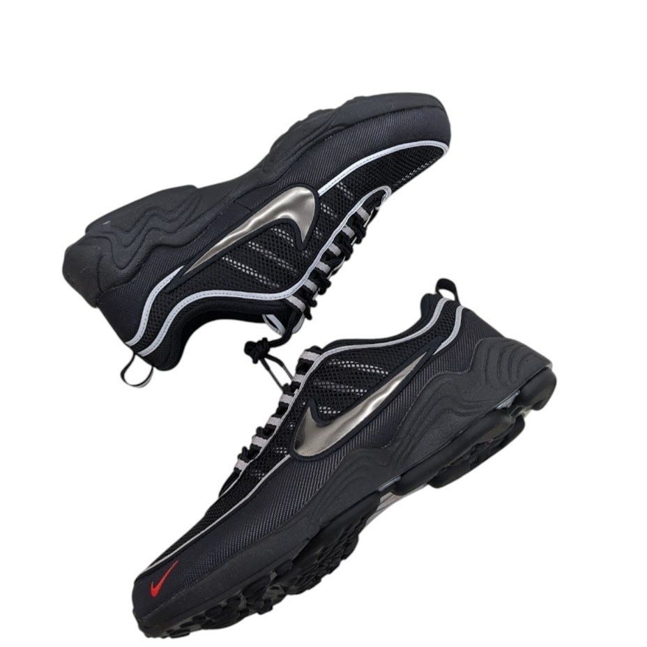 美品 NIKE AIR ZOOM SPIRIDON SP BLACK/BLACK-METALLIC SILVER