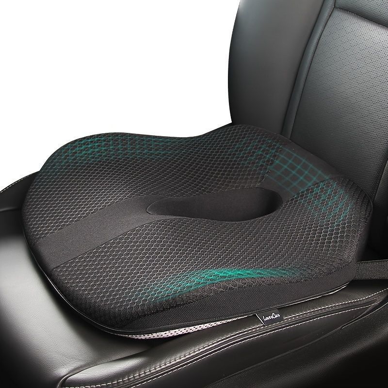 ドライバー/パッセンジャー用カーシートクッション - 視界/姿勢を改善するための運転用カーシートクッション - メモリーフォームカーシートクッション
